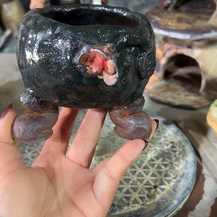 新店福利手工粗陶高温陶器