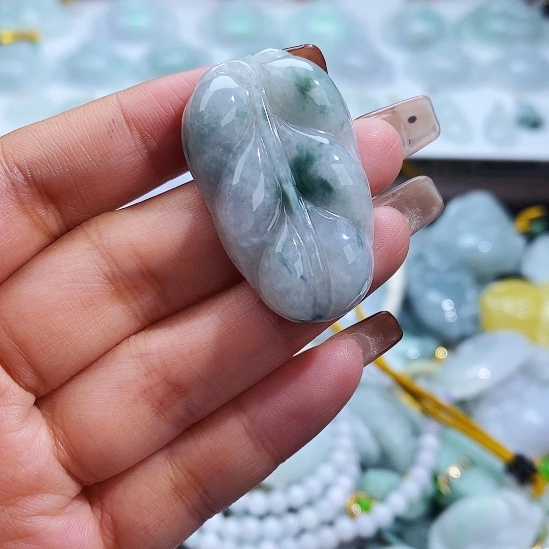 翡翠未镶嵌毛衣链7741