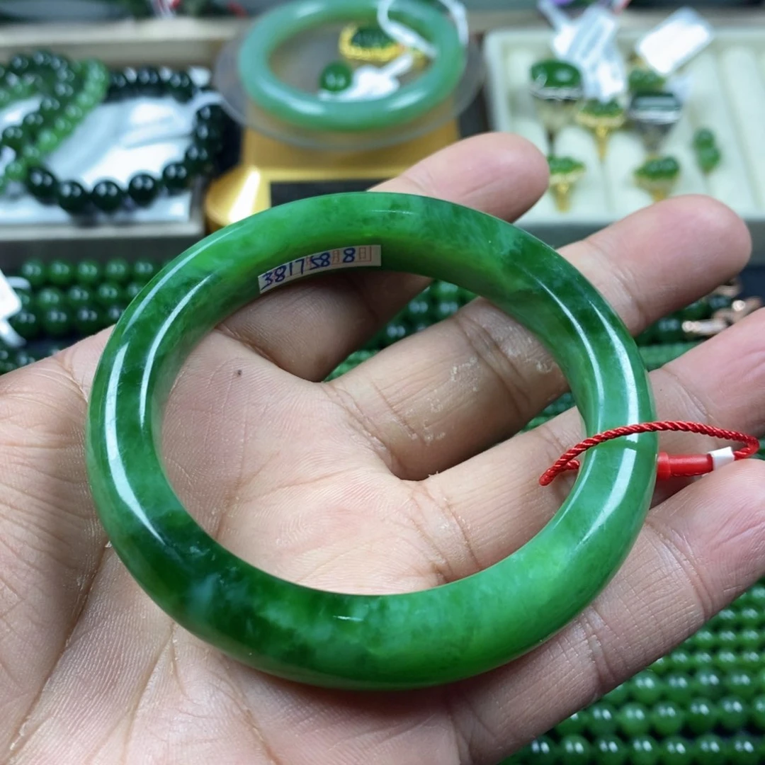 和田玉（碧玉）手镯未镶嵌58