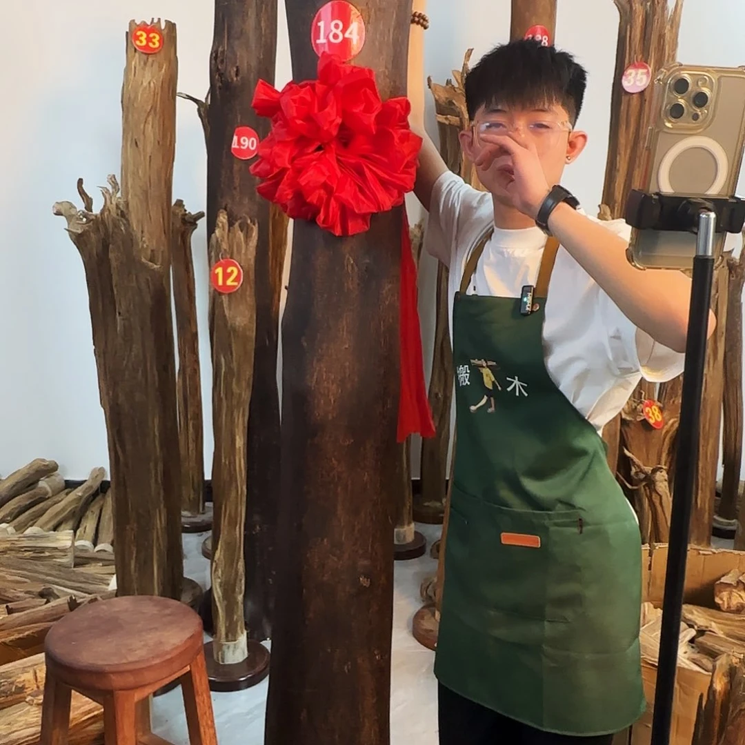 沉香木摆件天然沉香原木摆件➕底座