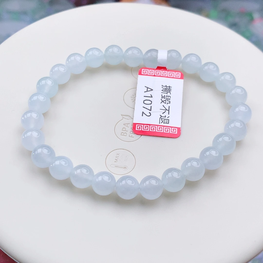 翡翠未镶嵌手链翡翠6.8mm