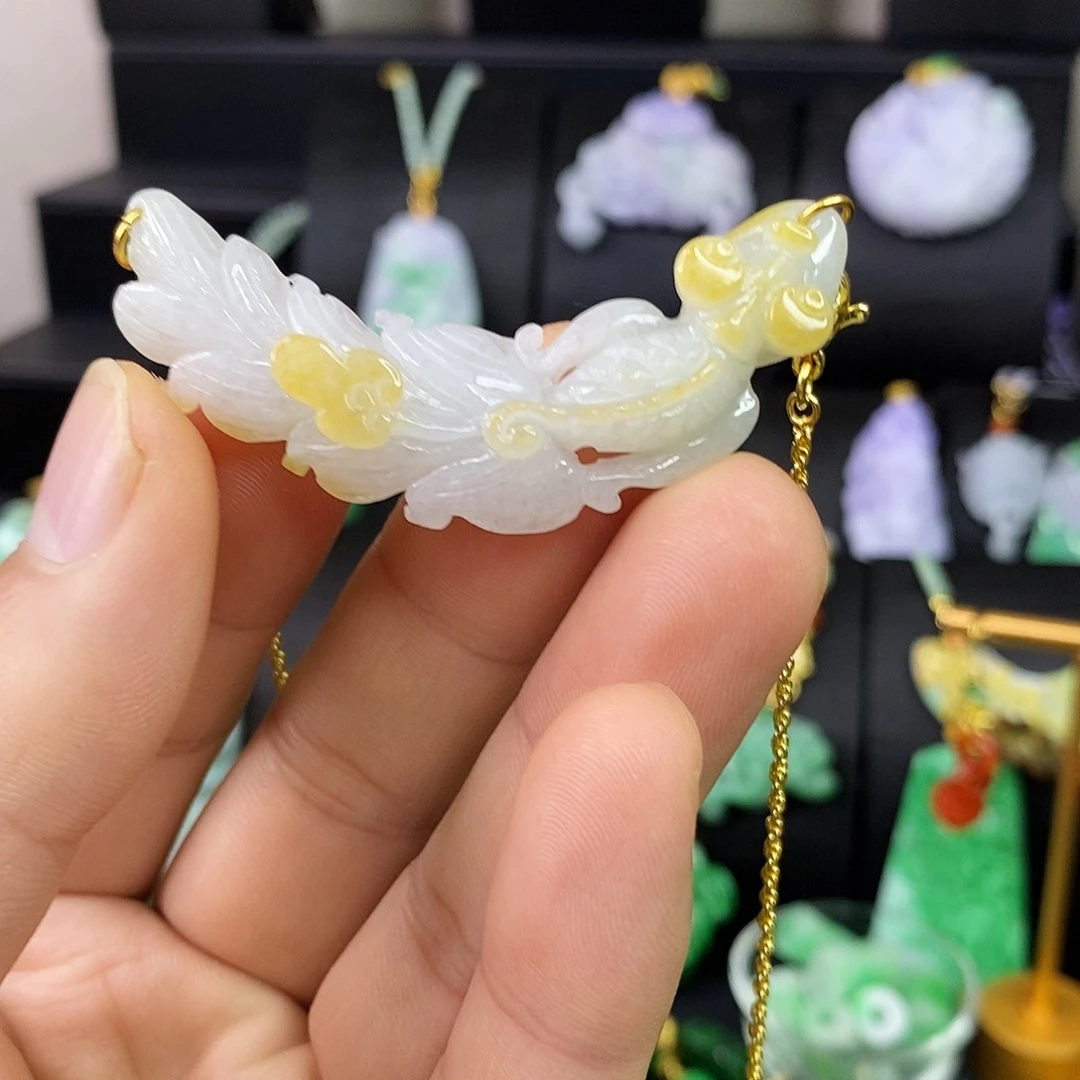 颈饰未镶嵌翡翠吊坠