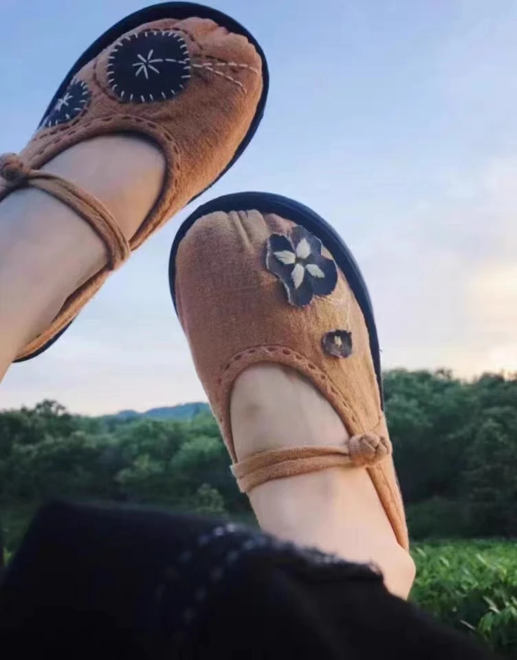 山水一色 中式千层底布鞋 立夏