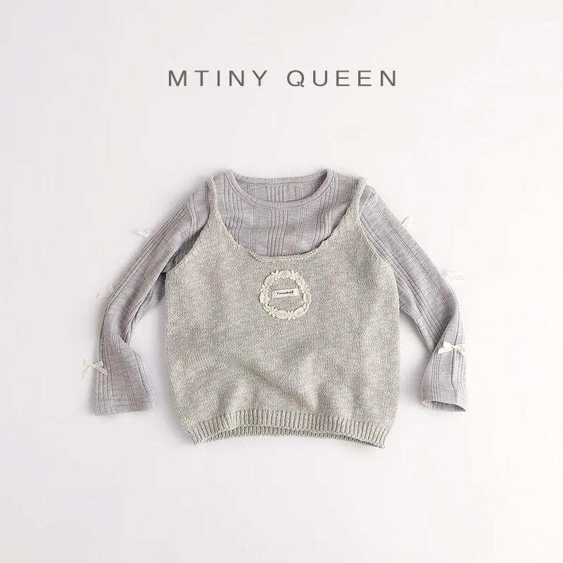 单排扣纯色女韩版春季千金风套装婴装春秋男童上衣