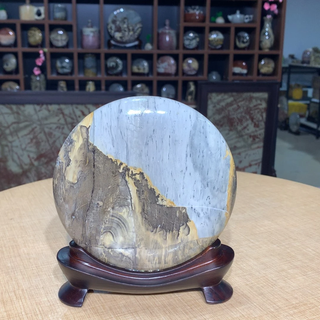 紫砂，广西国画石摆件，收藏观赏