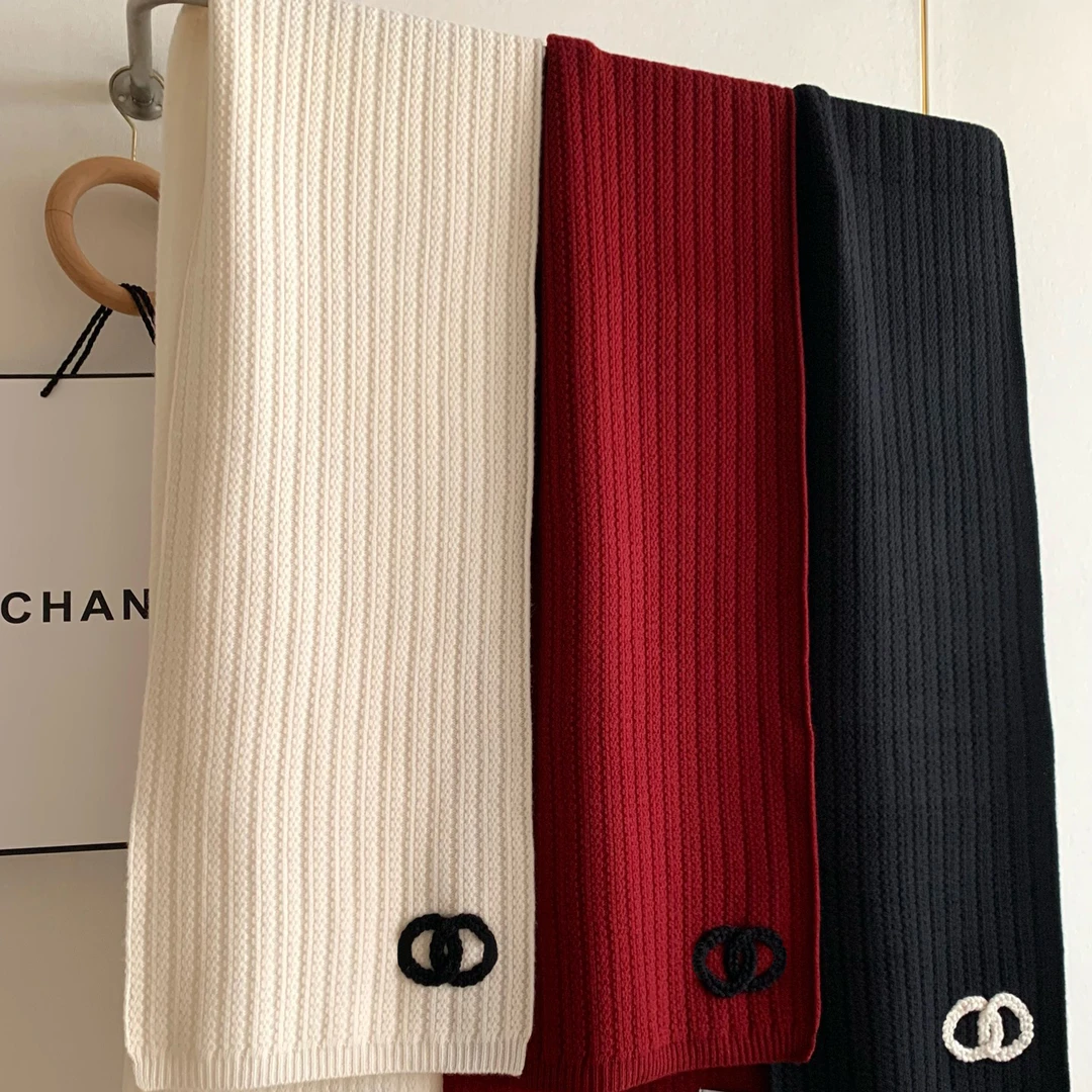 【C白色黑标C合集】【高版本1V1】100%羊绒/混纺/羊毛围巾窄版180*30