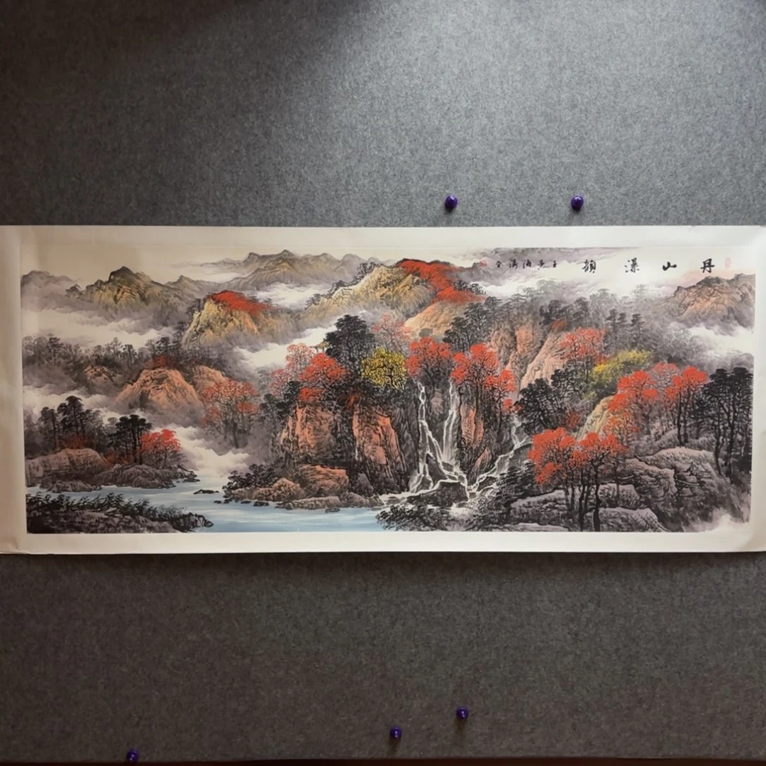 国画国画作品李海涛山水手绘精品