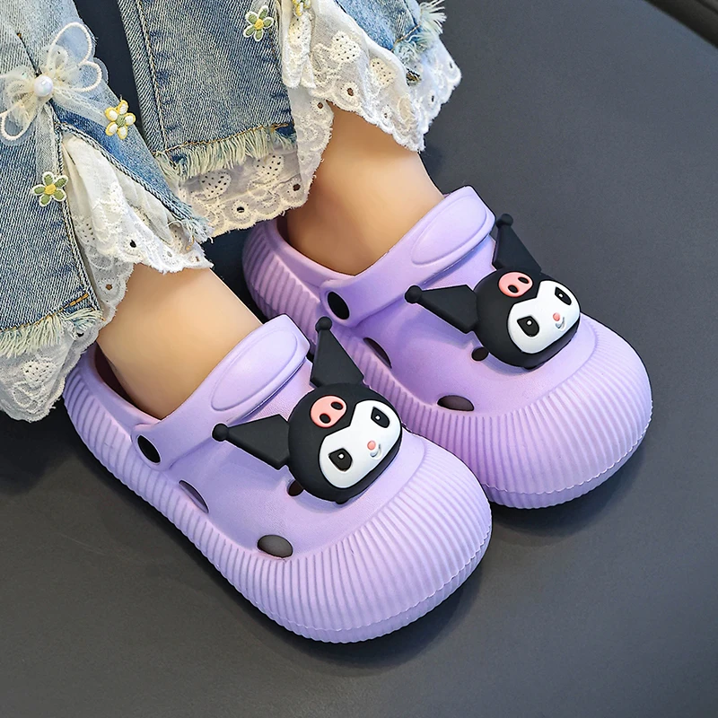 儿童拖鞋新款EVA踩屎感拖鞋男童女童卡通居家室内拖鞋包头洞洞鞋