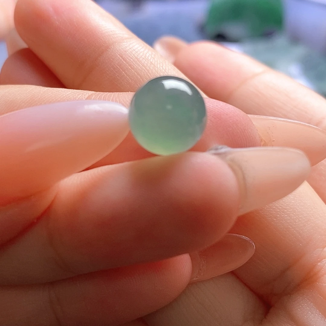 定制翡翠未镶嵌珠子卡10珠子