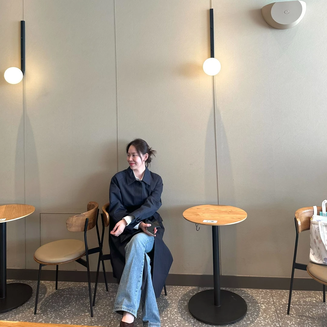 bloom   蓝墨星辰   显瘦休闲百搭春秋收腰气质高级中长款外套