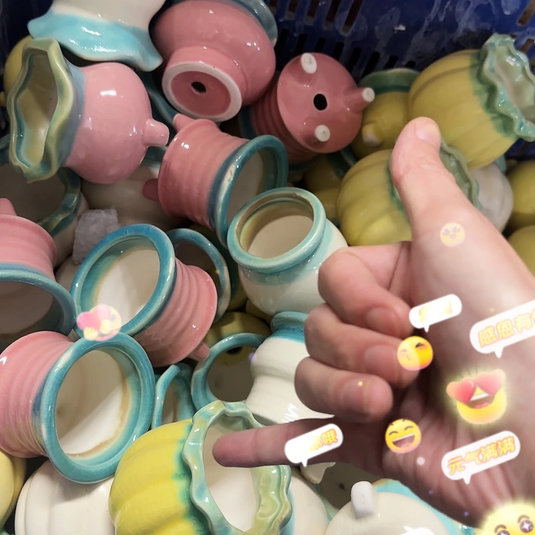 6个随机图案随机颜色-微瑕脱釉