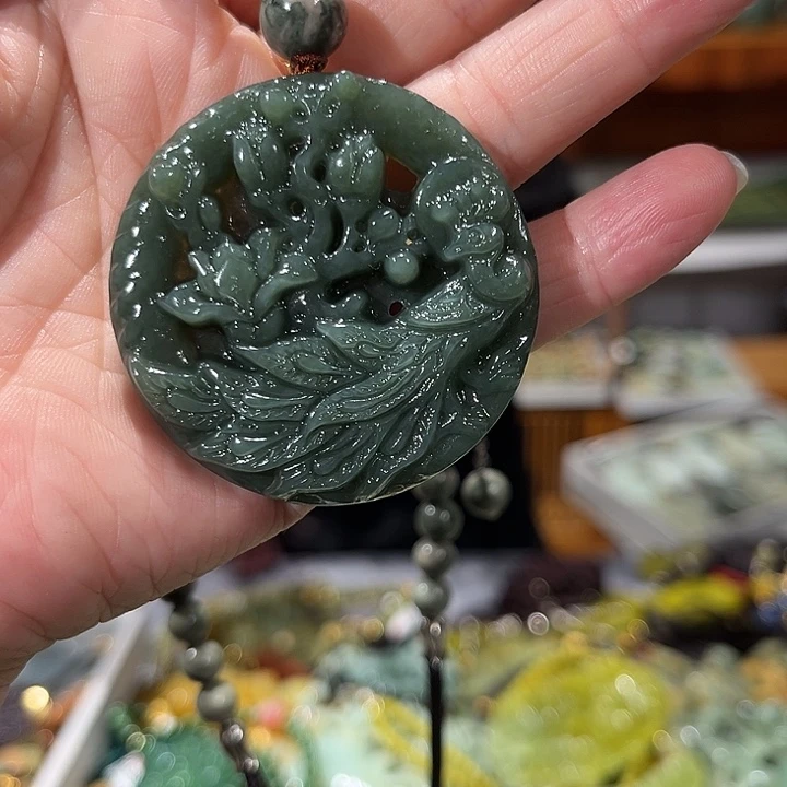 未镶嵌岫玉毛衣链