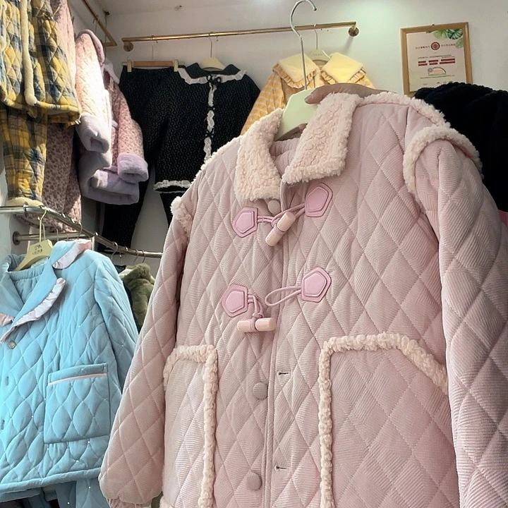 9品牌加厚棉睡衣套装