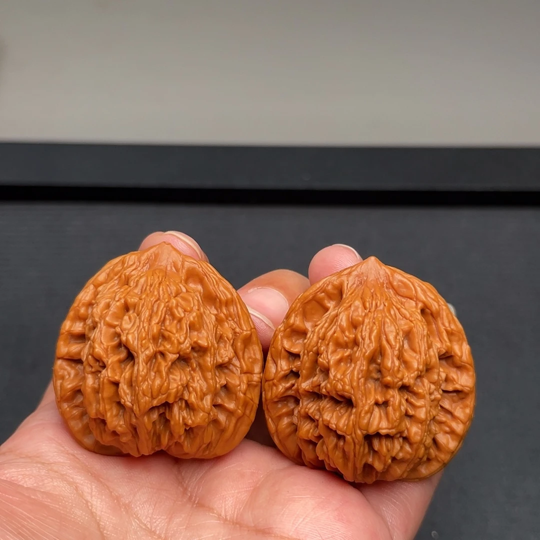 把件猴头核桃40×38全品狼牙麦穗虎头A420