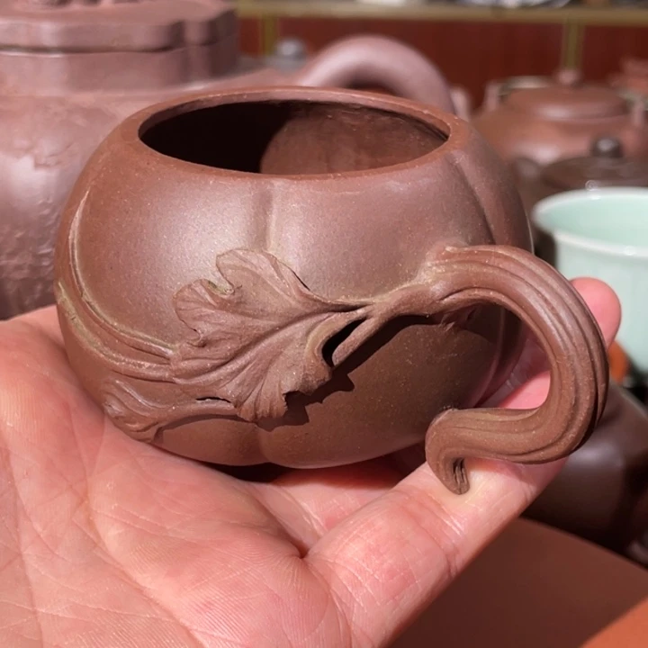 ****乐茶杯紫砂手工紫砂杯子