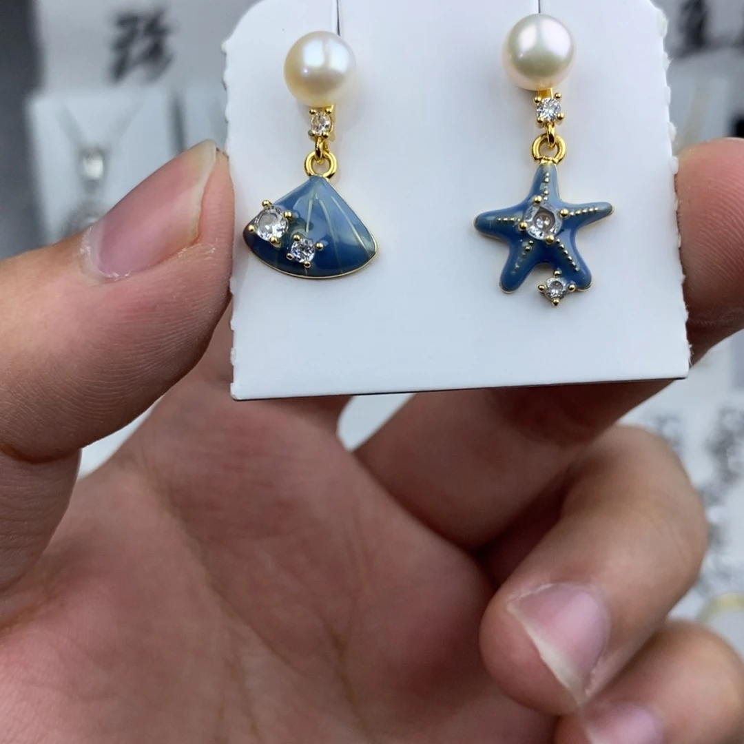 耳饰未镶嵌淡水珍珠