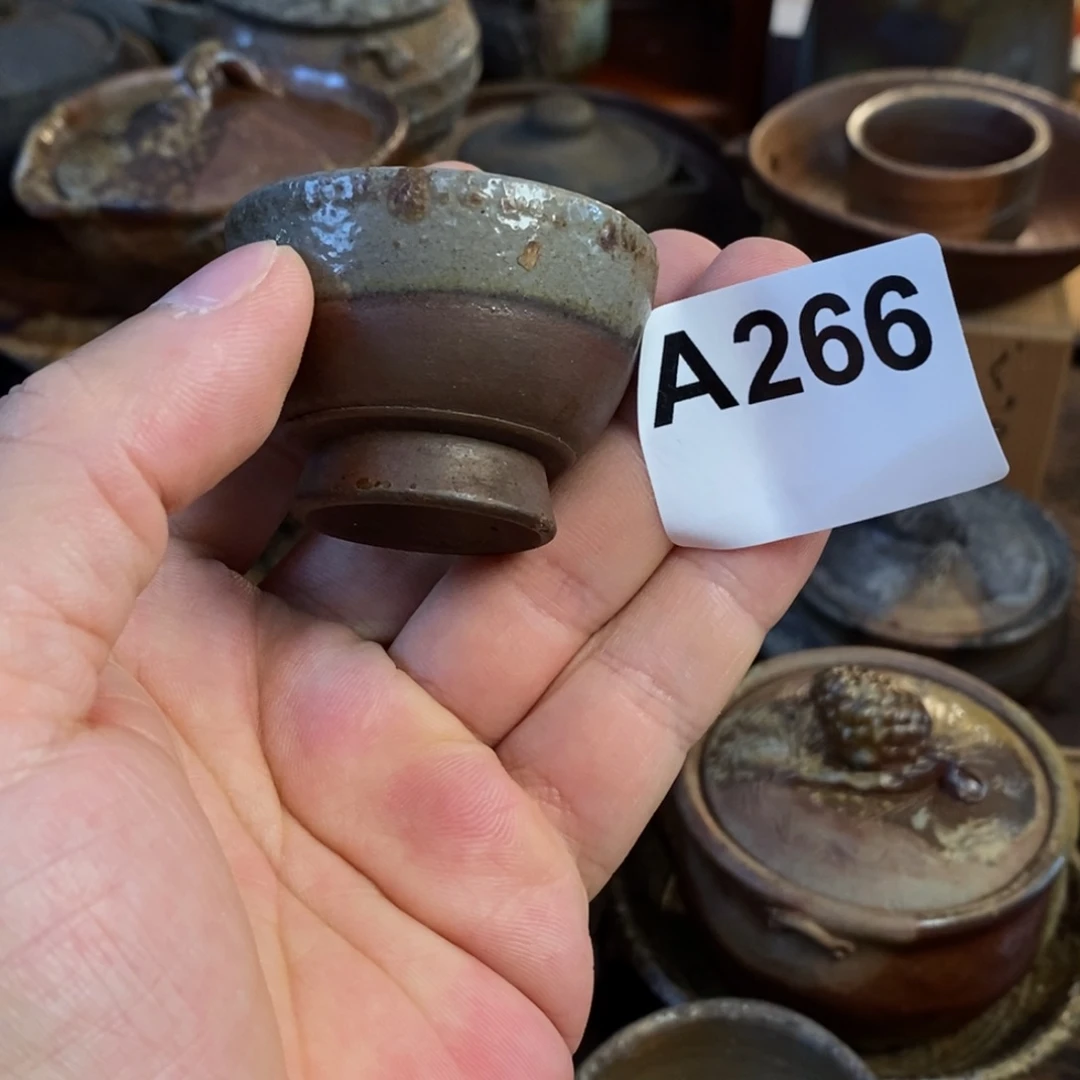 备前烧柴烧茶具山本陶秀迷你杯全品