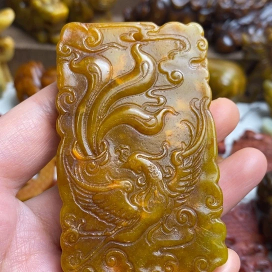 蛇纹石玉未镶嵌颈饰21