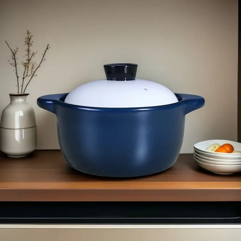 【清仓】加厚升级陶瓷耐高温砂锅家用煲汤锅燃气灶专用大容量6L