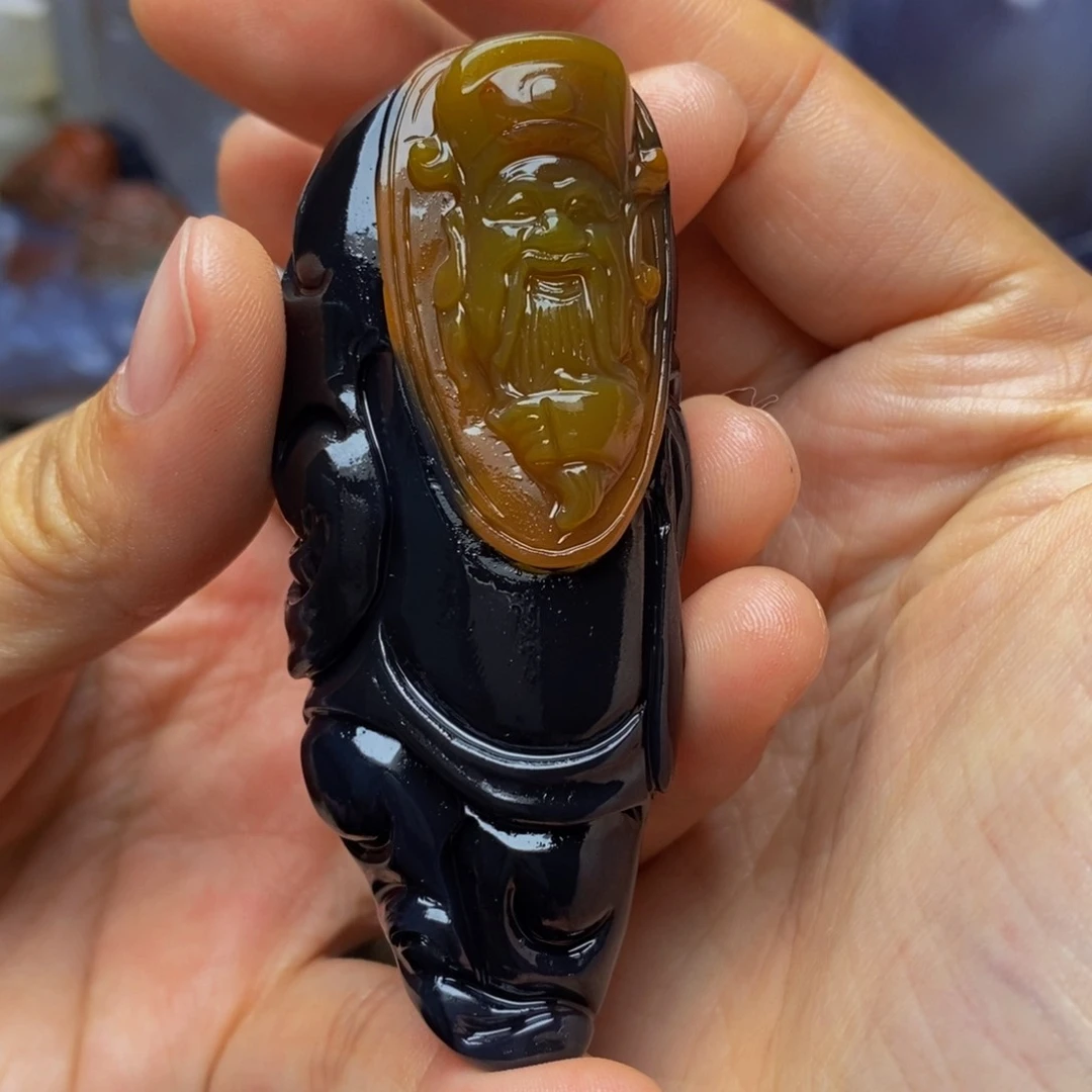 玛瑙/玉髓手把件未镶嵌