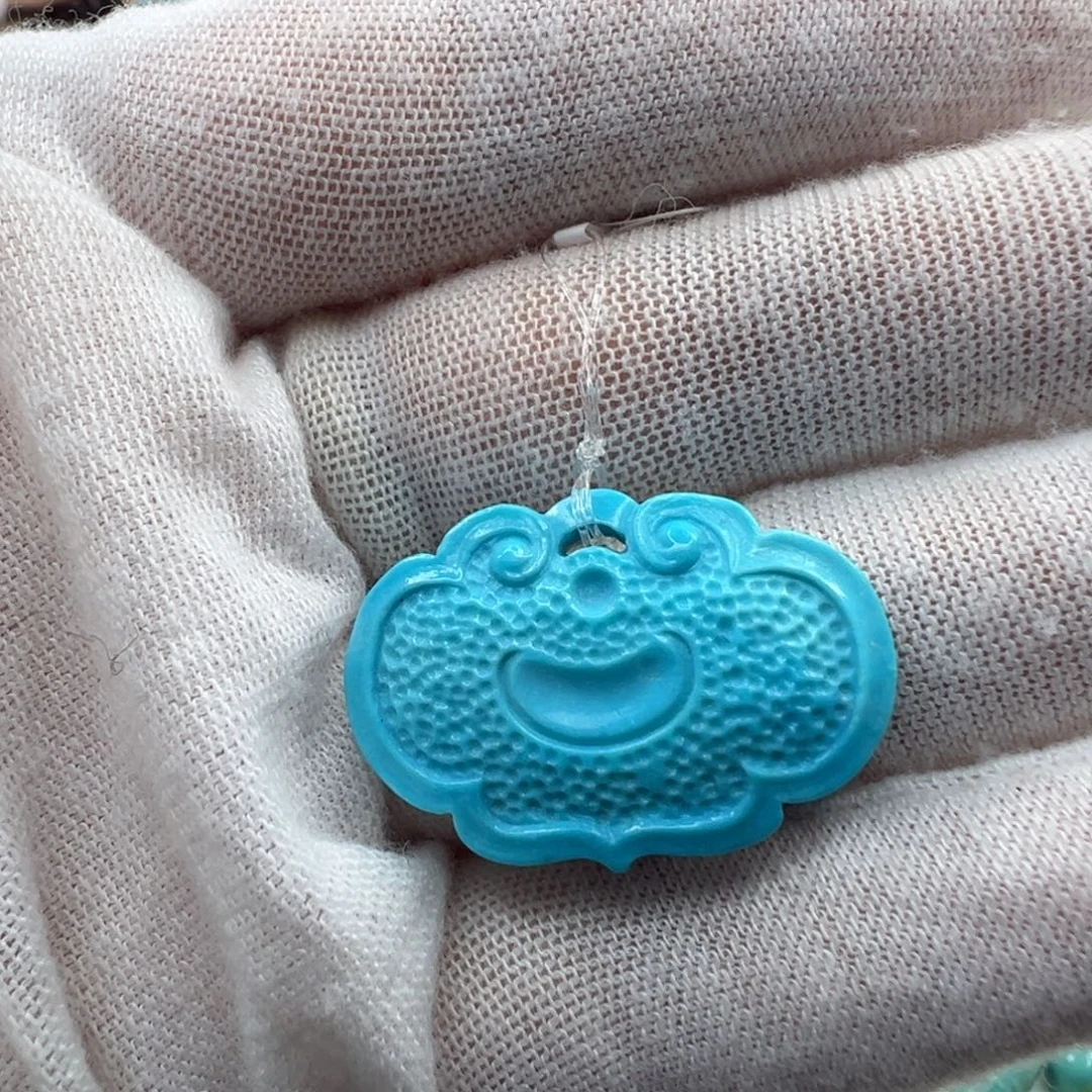 绿松石未镶嵌吊坠(不含链)