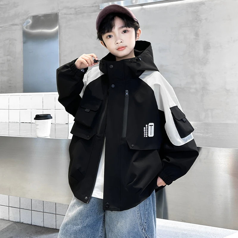 男童春秋款2025新款工装上衣中大儿童春装网红酷潮A5138