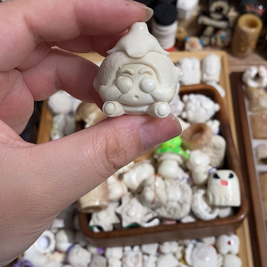 鹿骨把件M19不看小新鹿角