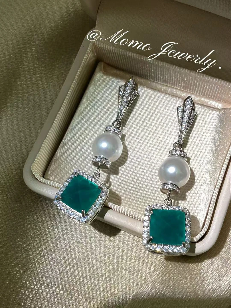 铜合金仿珍珠耳饰 铜合金 瑞士田园 珠珠耳钉