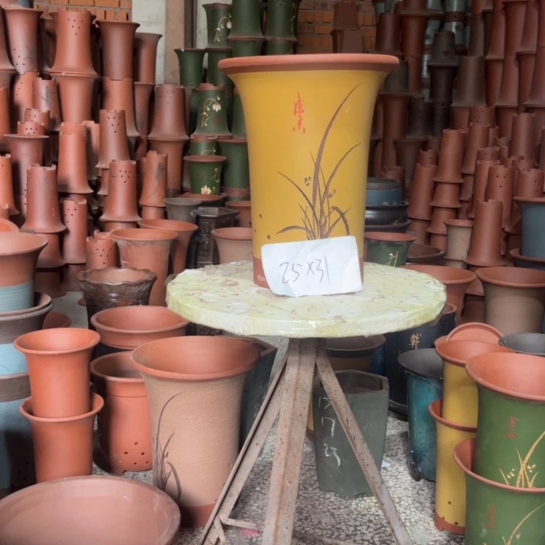 全部花苞紫砂花盆