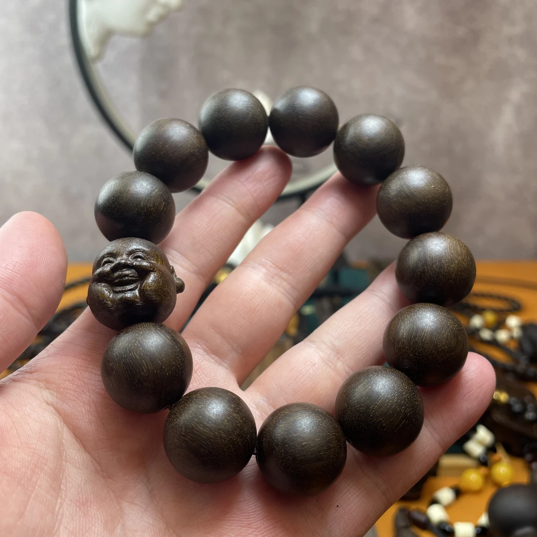 沉香木（血月星空1.8米勒）越南红土沉香木原木天然精工原雕刻