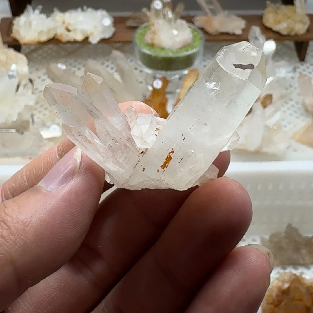 心***泓银S925镶嵌珠宝半成品水晶
