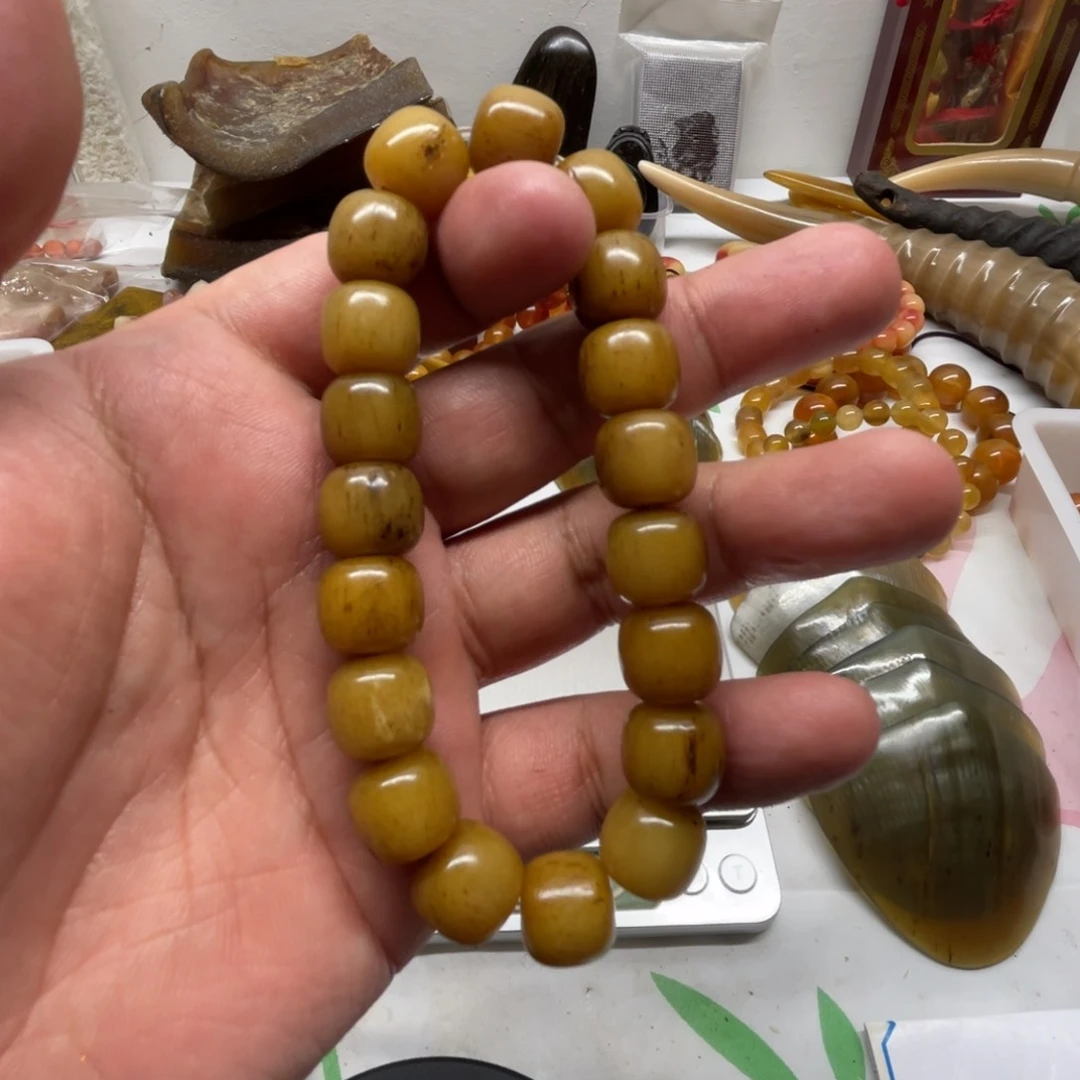 鸡骨（鸡脚）把件手工制作工艺手串