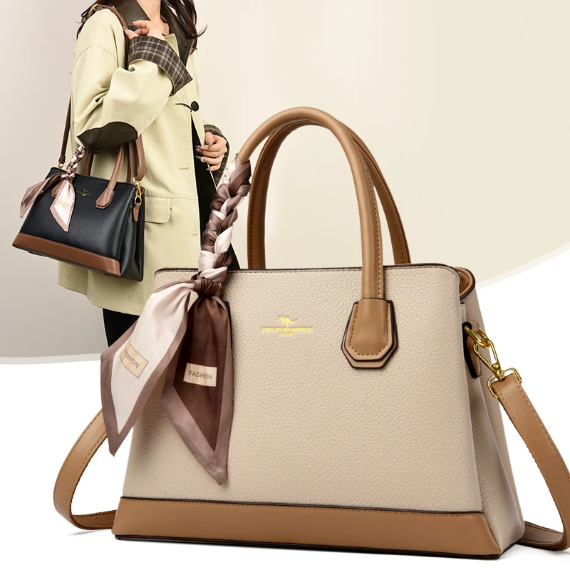 百搭品牌专柜女包皮包2025新款时尚中年送妈妈斜挎单肩手提包软皮