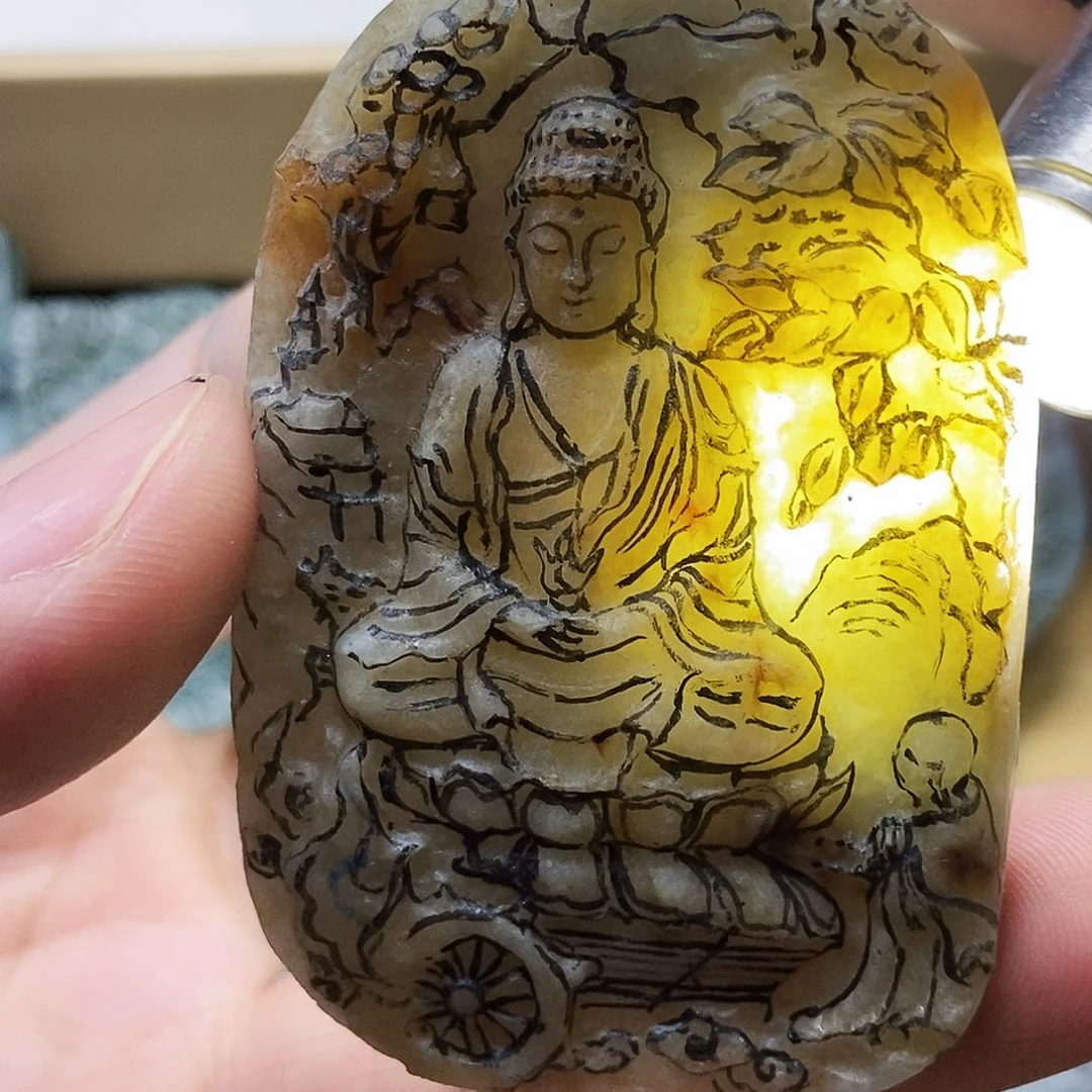 风***虹定制翡翠未镶嵌结合v你姐姐