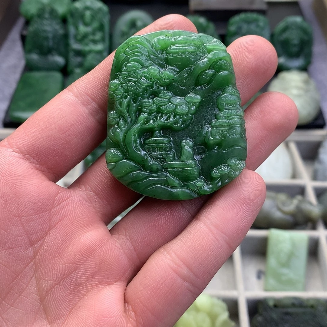 和田玉未镶嵌颈饰