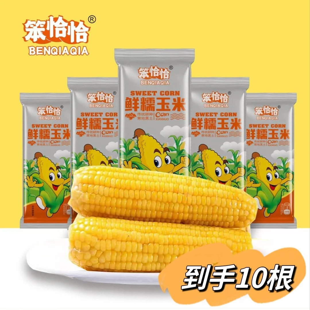 笨恰恰鲜糯玉米10根/2.8kg整箱东北香甜黄金玉米非转基因营养早餐