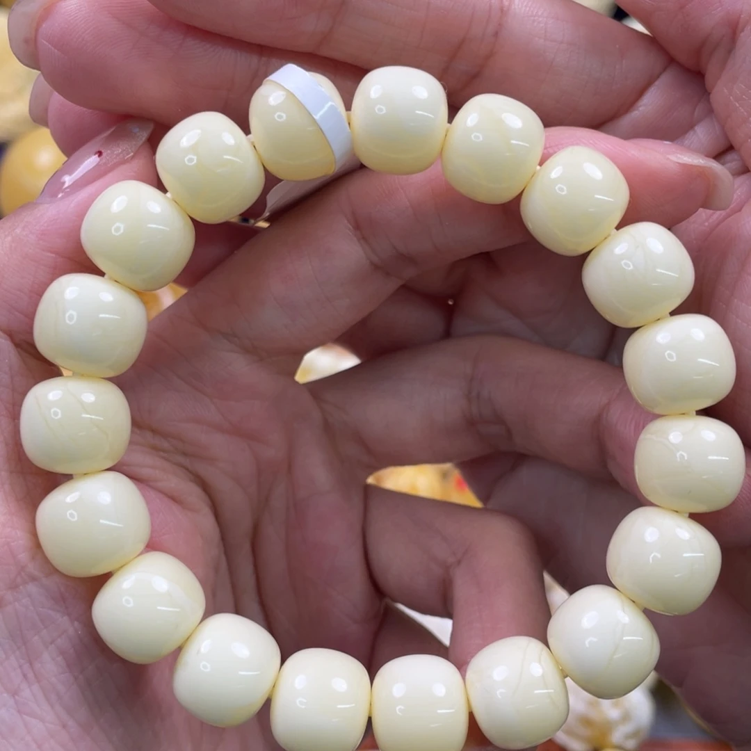 裸石蜜蜡未镶嵌琥珀蜜蜡手串卡12mm