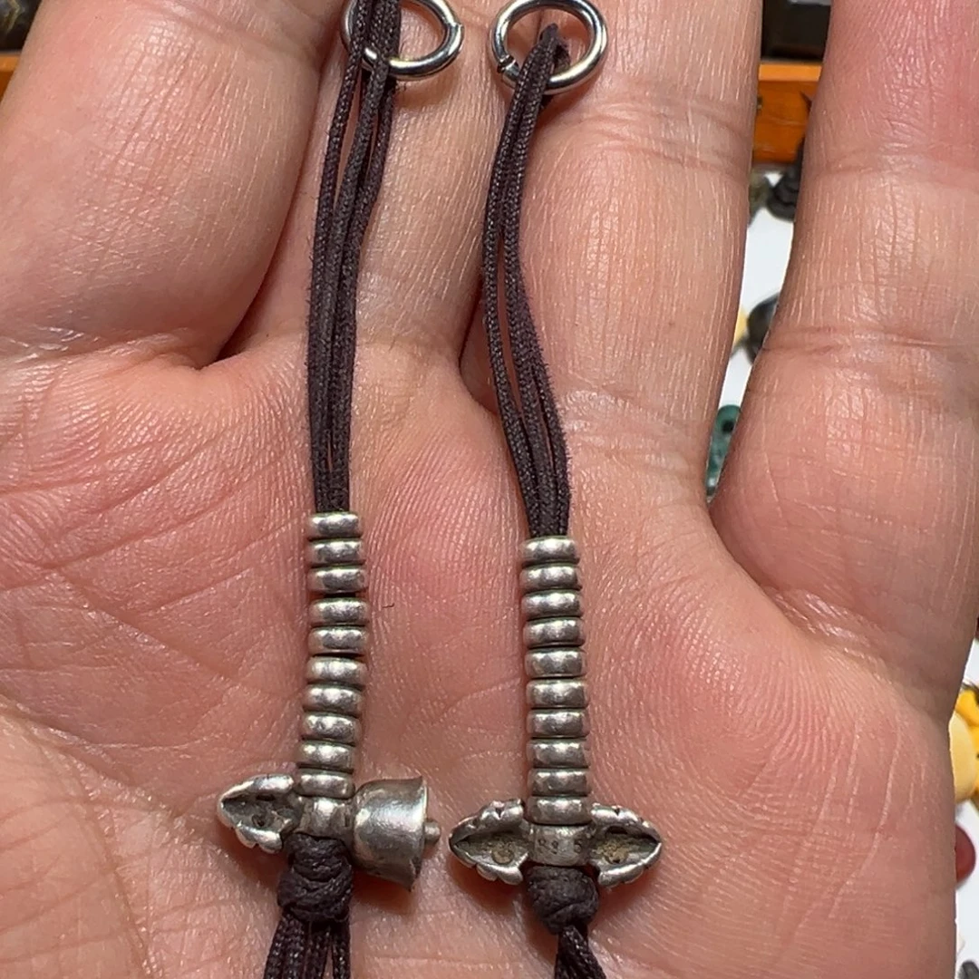 颈饰玻璃墨白藏传出品55