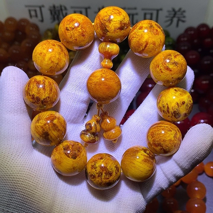 手串/手链松木（琥珀木）2.0 留疤玉化高货