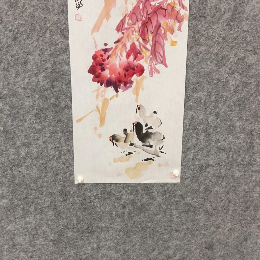 国画尚定固国画花鸟作品