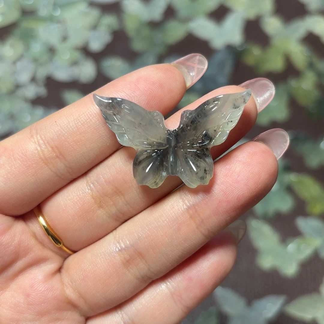 蛇纹石玉合金颈饰两件包邮