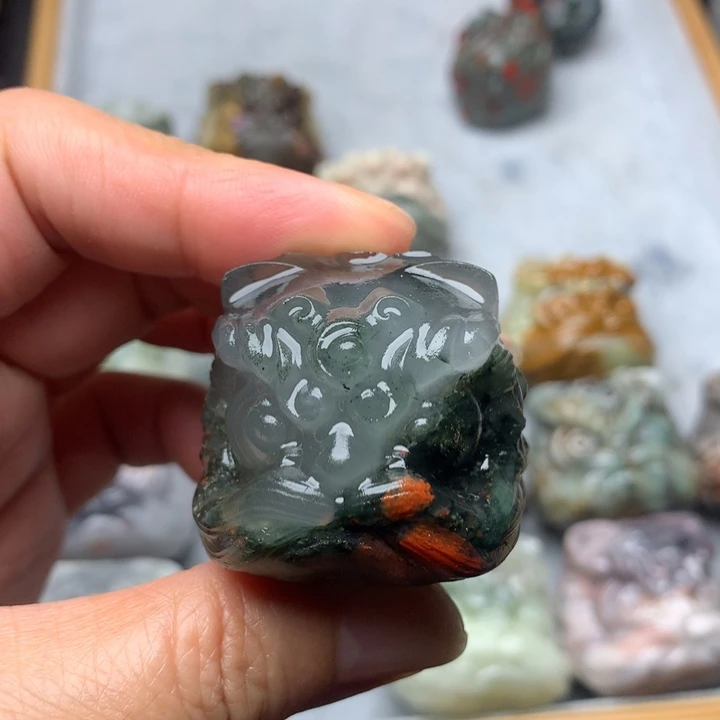 玛瑙/玉髓合金挂件