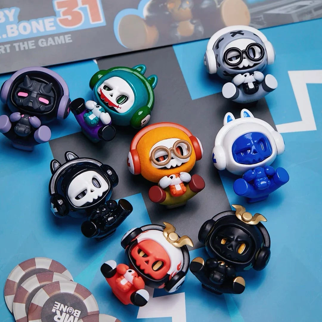 【拆盒不退】baby MR.BONE萌粒骨头先生mini公仔盲盒手办潮玩玩具