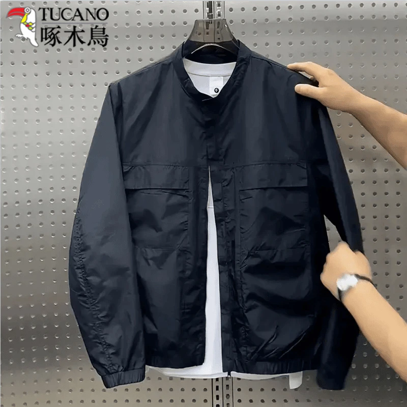 TUCANO/啄木鳥立领工装男士夹克男装2025春秋季新款帅气潮牌外套