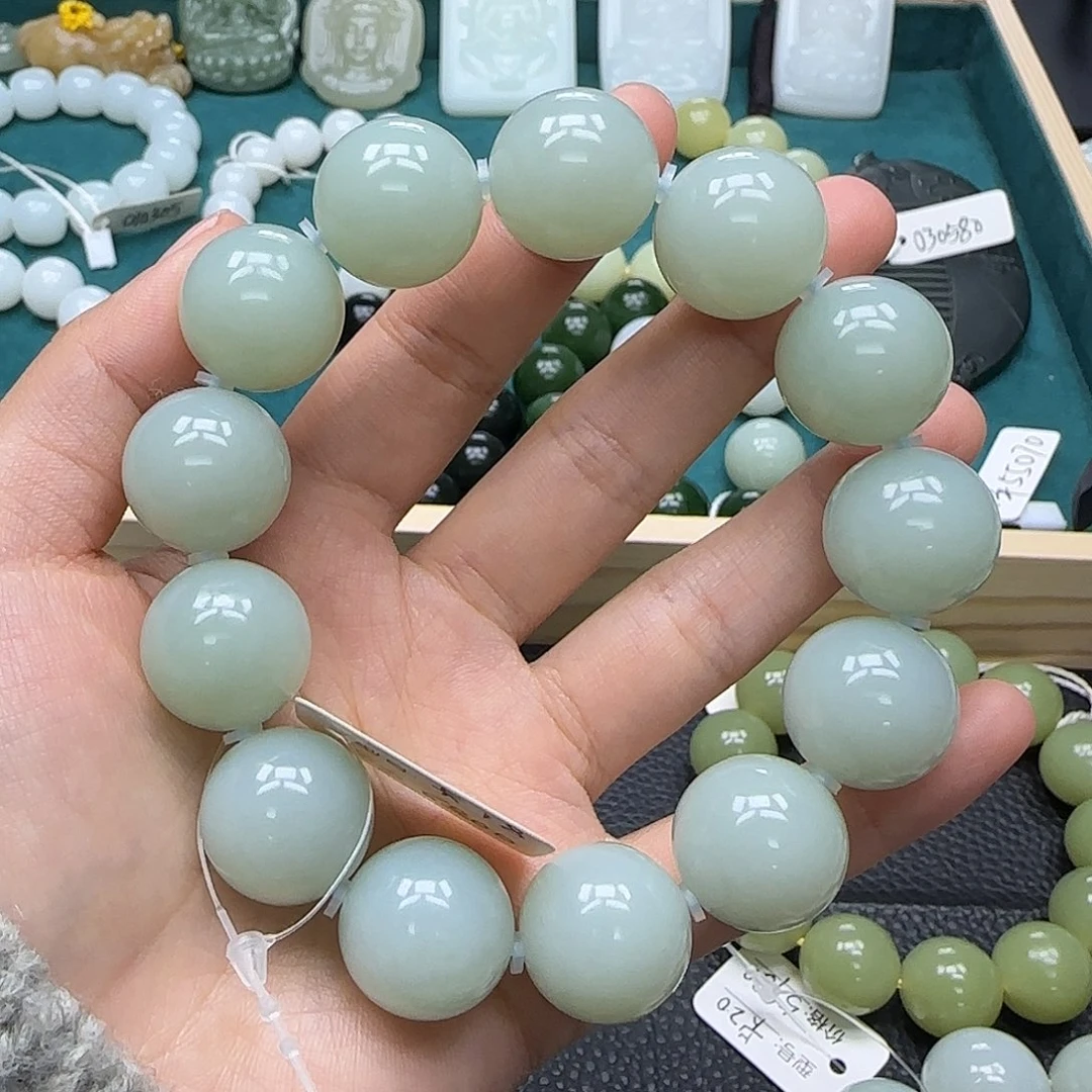 和田玉未镶嵌手链