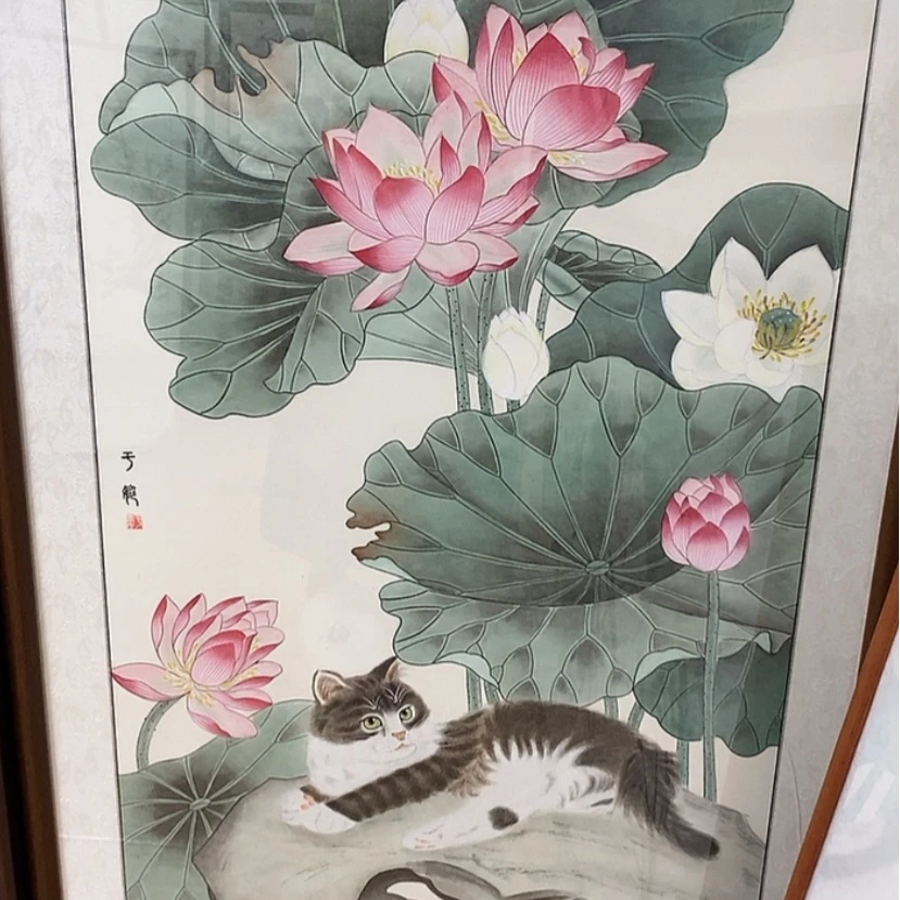 【闪购商品】国画手绘国画工笔带框125.70