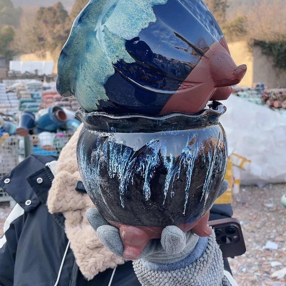 红陶王嫂花盆0113-515