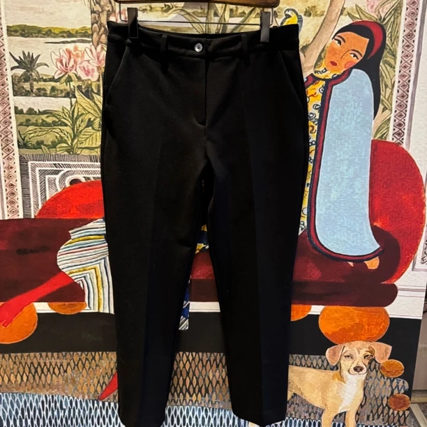 【大G精选】“时髦有调” 简约高级立裁脚口后侧小开叉西裤