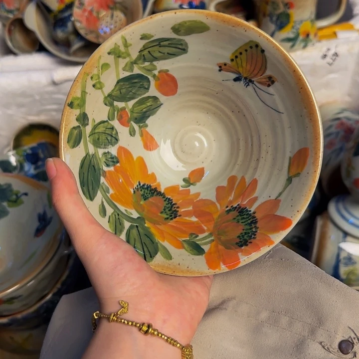 瓷片景德镇陶瓷手工手绘