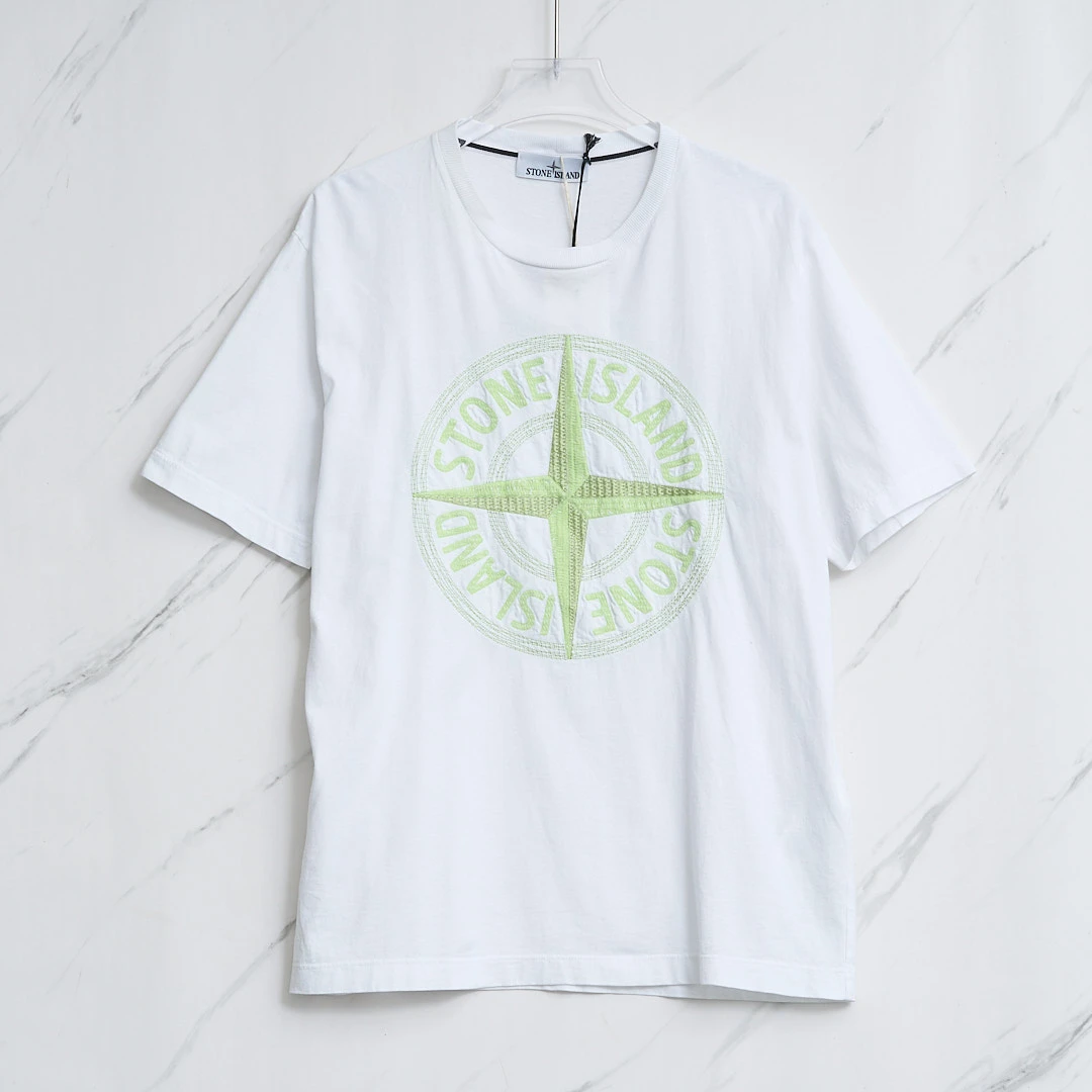 全新未使用 STONE ISLAND SINCE/石岛 男士刺绣T恤/S9BU00022